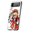 Genshin Impact Klee Cover Phone Case For Samsung Galaxy Z Flip 7 6 5 4 3 5G Flip7 Flip6 Flip5 Flip4 Flip3 Black Fundas Shell Gal