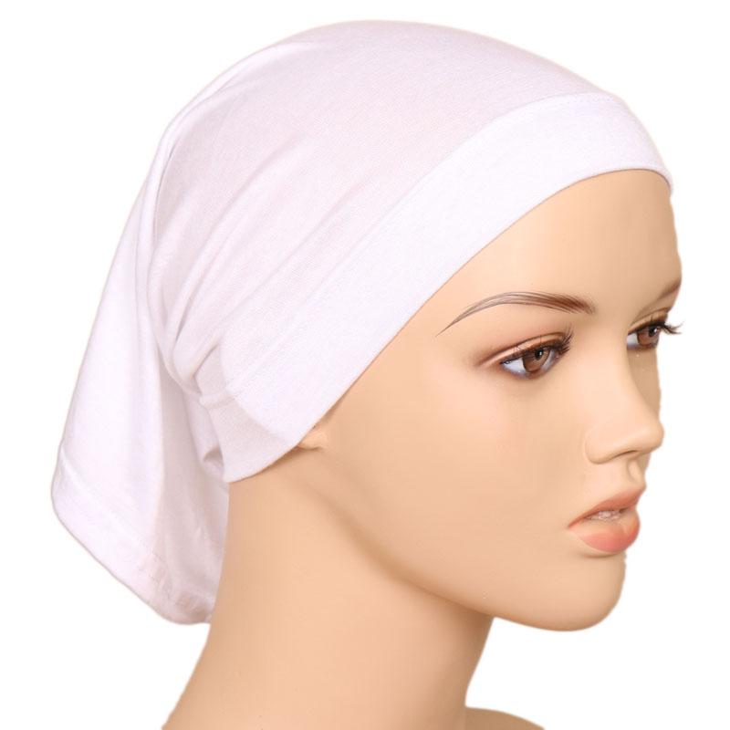 Muslim Underscarf Turban Hijab Ninja Inner Hat Women Chemo Cap Hair Loss Cover Beanie Bonnet Headwear Stretch Head Scarf Wrap