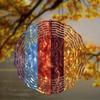 Hanging Wind Spinner 10 Inch Outdoor Garden Decor Metal Wind Chime with 360 Rotating Hook Elegant Lawn Balcony