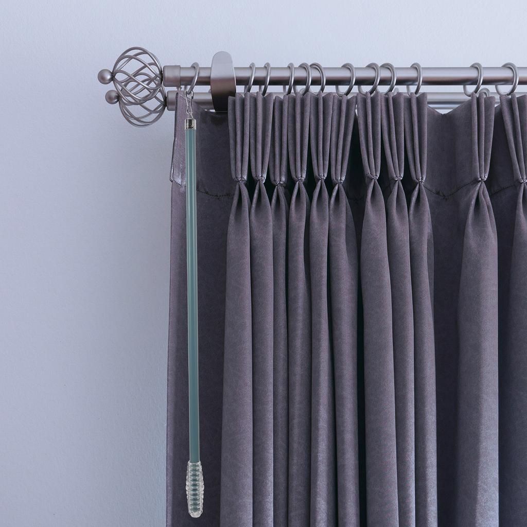 Aluminium Alloy Drapery Pull Rod Lightweight Sturdy Curtain Pull Wand Easy Operation Long Curtain Rod Drapery Wand