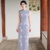 Sleeveless National Style New Chinese Suzhou Long Cheongsam Improved Young 1011 New Women's High Sense Daily Summer