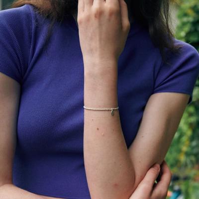 Verte [925 Silver] Huit.silver.76 / Mini Ball Bracelet