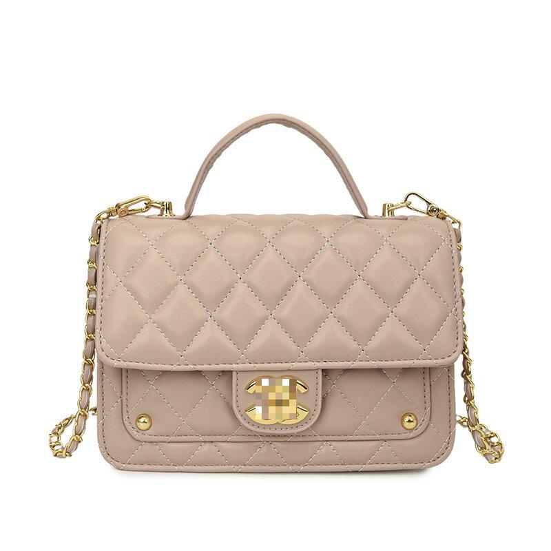 Pickerr Luxe Ruitvormige Diamant Handtas - Chic Gestructureerd Lichtgeur Stijl voor Enkele Schouder of Crossbody Dragen One Size zilver