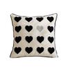 Valentine's Day Pillow Cover Couple Plush Cushion Cover Heart Embroidery Love Sofa Decoration 50x50cm