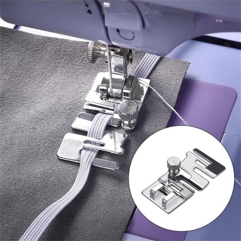 Elastic Sewing Foot Elastic Snap On Cord Band Fabric Stretch Foot #9907-6 for Brother, Singer, Feiyue, Janome, Juki, etc