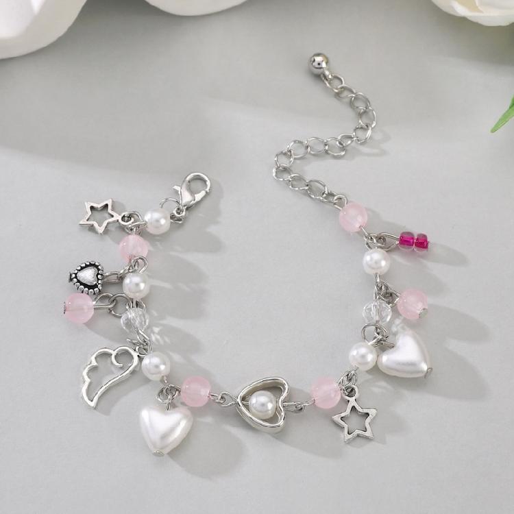 Trendiges Charm-Armband Vielseitiges Perlenarmband Handgelenkschmuck Quastenarmbänder