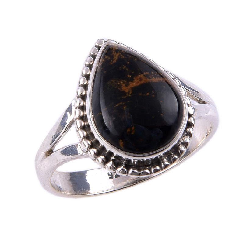 Natural Pietersite Gemstone Handmade 925 Solid Sterling Silver Ring Size 8 W1t83