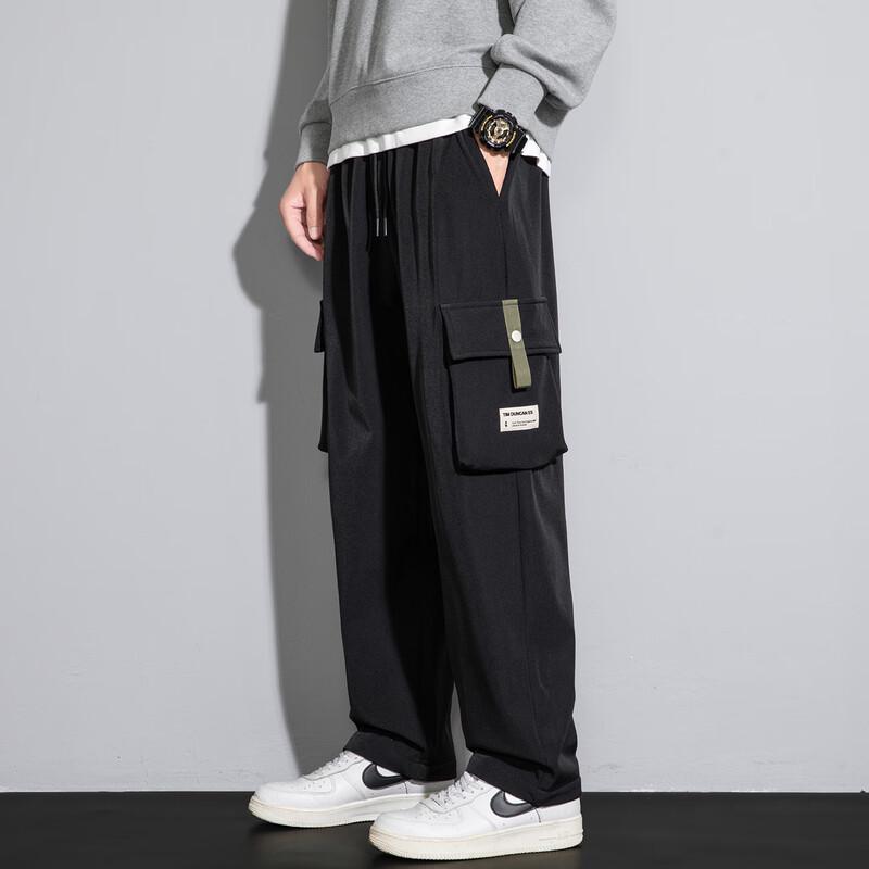 VANCAMEL Men's American Streetwear Cargo Pants