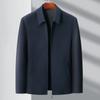 Spring and autumn new men's lapel jackets for middle-aged and elderly people, executive jackets, dad's clothes, simple men's jackets, casual jackets