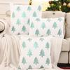 1 Pc Gold Sequin Christmas Tree Throw Pillow Cover Winter Plush Embroidery Christmas Decoration Living Room