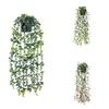 Lifelike Artificial Hanging Plants - Leaves, Indoor Wall Decoration Flowers & Small Faux Potted Plants for Home Decor
