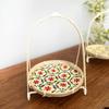 Handgeflochtener Bambus-Siebkorb für Dim Sum und Desserts - Ideal für die Präsentation von Gebäck und chinesische Verlobungstafeln