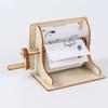Assembly Science Experiment Toy Wooden Science Handmade Craft Hand Cranked Animation  Birthday Gift