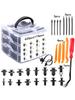 kkjoy 620Pcs Auto Rivet Clips Bumper Door Fender Fasteners suit for most vehicles