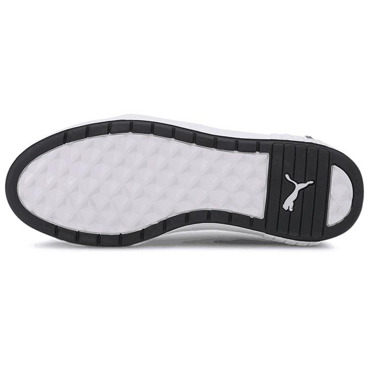 (WMNS) PUMA Smash Platform V2 Suede 'Black White' Women's 373037-04