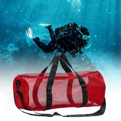 Bolsas Organizadoras de Praia para Natação ao Ar Livre Bolsa de Malha para Mergulho com Zíper Bolsa de Praia de Malha para Equipamentos de Mergulho, Surfe, Snorkel