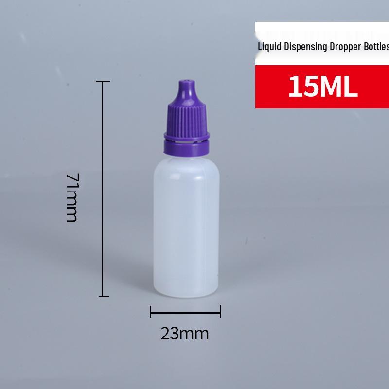 בקבוקי פלסטיק עם טפטפת 5, 10, 20 מ"ל - לחיצה/חלוקה לנוזלים ודיו