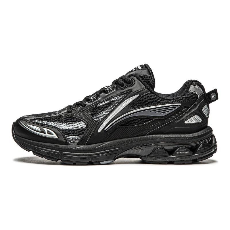 Li-Ning Fuyao 2.0 Womens Low Top Running Shoes Black Silver ARXU002-4 35
