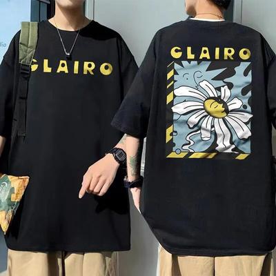 Clairo Summer Tour T Shirt Génial Clairo Sling Imprimer Tshirt Clairo Immunité T-shirts Unisexe Femmes Mode T-shirts Occasionnels À Manches Courtes