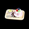 1Set Dollhouse Miniature Cheese Cake Coffee Cake Dessert Set Pretend Food Mini Cake For Bjd Dolls Toys Accessories