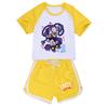 5625 Kids Girls Lily Lovebraids Print T-shirt Shorts Tracksuit Sets