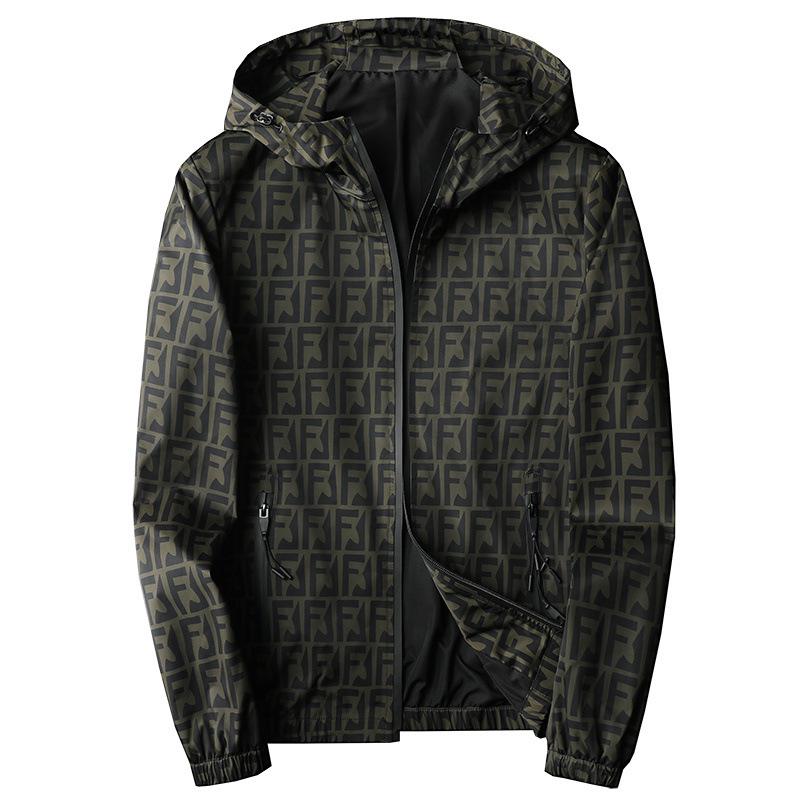 European Style Men's Spring/Autumn 2025 Trendy Casual Hooded Jacket
