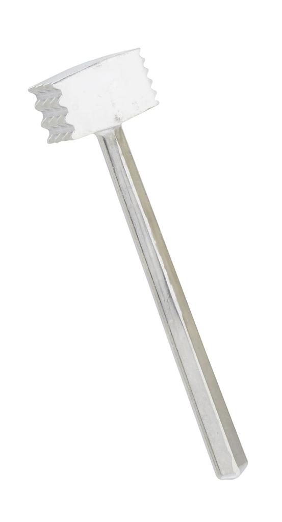 Takagi Meat Hammer Tenderizes Aluminum Cooking Made In (Silver) - Meat, Double-sided, Die-cast, Utensil, Japan.