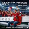 Portable Stadium Cushion 1.5in Thick Foldable Bleacher Seat with Handle Water-resistant Chair Pad for Sports Events & Camping