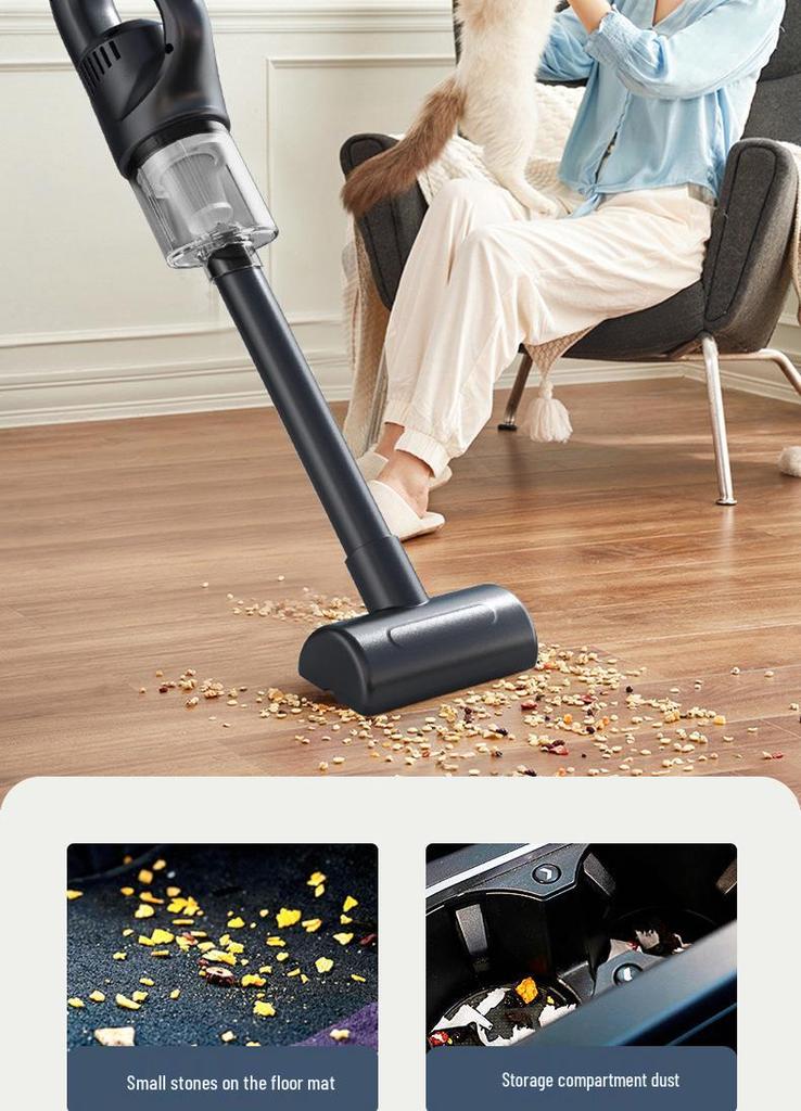High-Power Portable Wireless Vacuum Cleaner for Car & Home