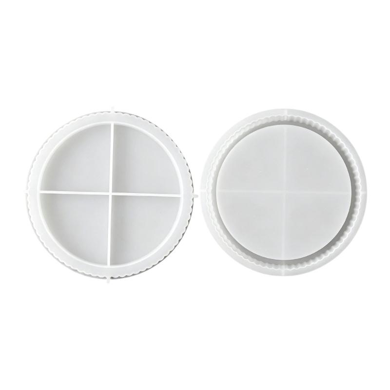Round Craft Tray Form for Home Candle Tray Projects, Circular Casting Tool for DIY Tray Making, Gift Use and Daily Home Use