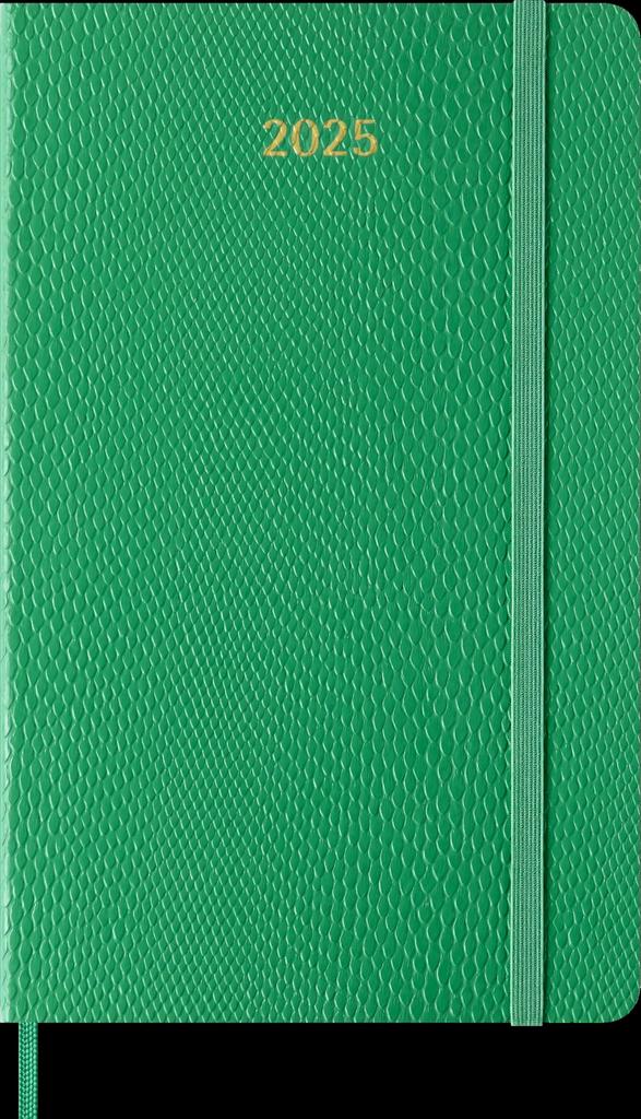Moleskine Notebook 2025 January Start 12 Months Precious Weekly Diary Large Size Wide X 21cm Soft Cover Manber Green DSPRETK5712WN3BY25 (13cm Long)