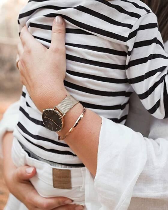 Damenuhr Daniel Wellington Dw00100347 - Petite Evergold 32Mm (Zw500E)