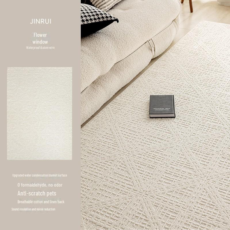 2024 Waterproof Anti-Fouling Washable Diatom Silk Sofa Carpet for Living Room - Light Luxury Autumn/Winter Edition