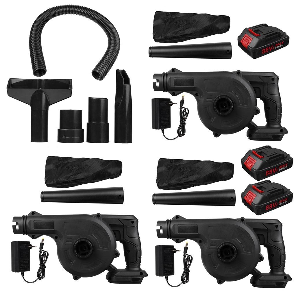 1000W 2v1 akumulátorový elektrický vzduchový dmychadlo Vysavač Čisticí dmychadlo Foukání a sání Sběrač listového prachu pro 18V baterii Makita