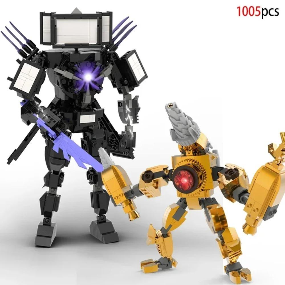 Moc Skibidi Toilet Action Figures Modello da costruzione Blocchi Camerman Titan Speakerman Surveillance Man TVMan Ragazzi Giocattoli per bambini Regali