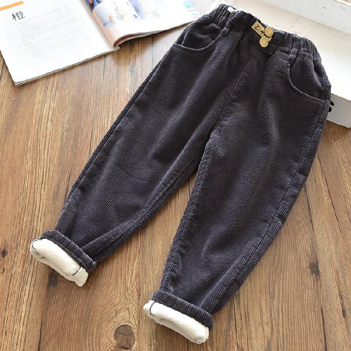 Autumn Winter Cotton Trousers Kids Outwear Pants Harem Pants Corduroy Children Outfits Tracksuit Boys Girls Casual Warm Loose Pants