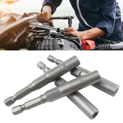 Mehrteiliges magnetisches Nuss-Bit-Set mit verschiedenen Größen, Sechskant-Stecknuss-Adapter 5,5-19 mm für Bohrmaschine und Druckluftschrauber