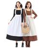 Halloween Maid Costume Set Includes French Maid Apron Maid Dress and Headscarf Set for Women, Kitchen Cooking Apron