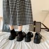 College-Stil Japanische Jk Lolita Kleine Lederschuhe Damen Frühling und Sommer Retro Französisch Dicksohlige Biskuit-Mary-Janes