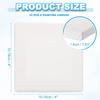 6-40Pcs White Blank Square Artist Canvas Pine Wood Board Frame Cotton Artist Canvas Boards for Oil Painting Acrylic Watercolor