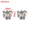 50pcs 20pcs Plastic ABS Bone Irregular Mountain Heart Square Spacer Bead Jewelry Making Charms Loose Beads DIY Bracelet Necklace