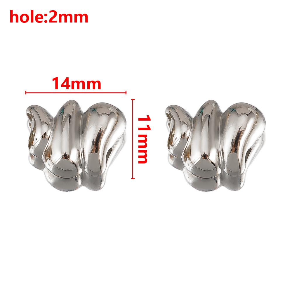 50pcs 20pcs Plastic ABS Bone Irregular Mountain Heart Square Spacer Bead Jewelry Making Charms Loose Beads DIY Bracelet Necklace
