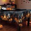 Halloween tablecloth - Cute ghost bonfire party decoration - Durable polyester fiber for indoor and outdoor usezyc