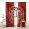 Egyptian African Indian Spiritural Mancha Thin Window Curtains for Living Room Bedroom Bathroom Door Kicthen Decor Blind Hall