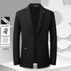 MONTAGUT Men's Anti-Wrinkle Casual Knit Suit Jacket