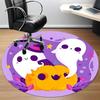 1pc Ghost Pumpkin Office Round Area Rug, Indoor Mat Suitable ForOffice, Under Office Chairs Bedroom Living Room Home Decor, Room Deco, D082