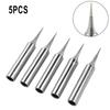 5pcs Soldering Iron Pure Copper Soldering Iron Tips Head 900M-T-I Electric Solder Iron Tip Replacement For 936 937
