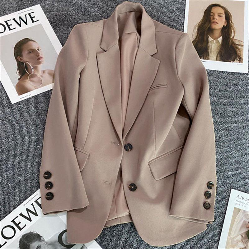 2025 Women's Casual Versatile Long-Sleeve Two-Button Jacket for Spring & Autumn