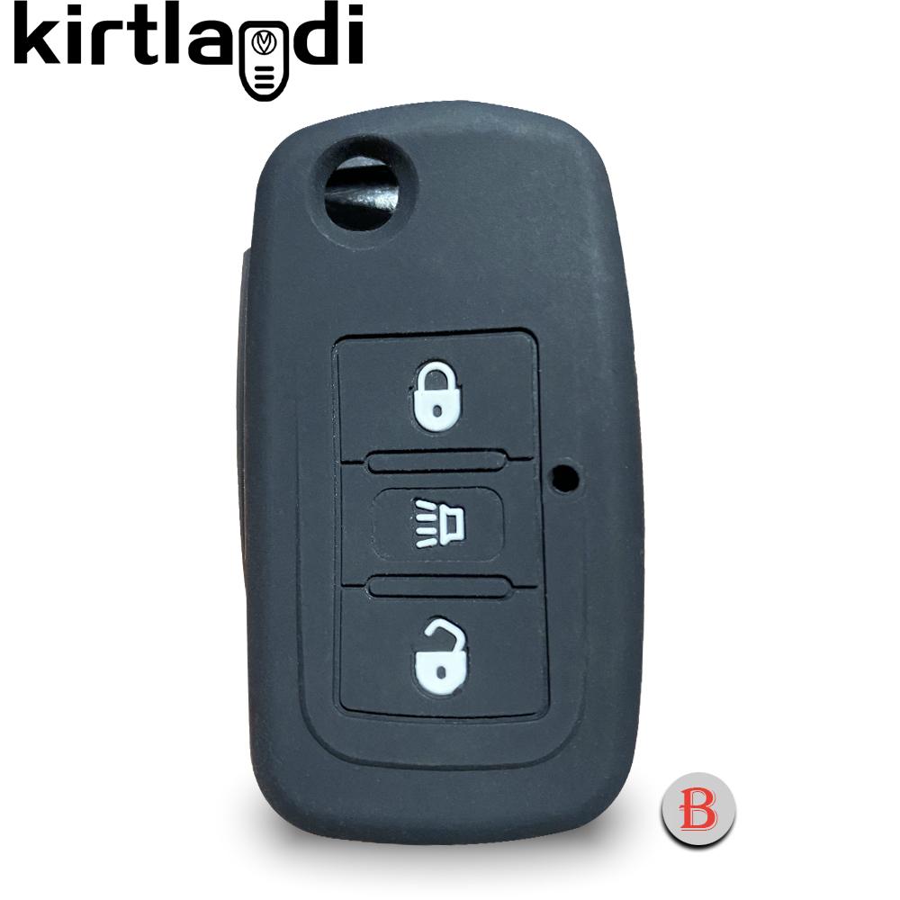

Силиконовый чехол-держатель для ключа для Great Wall N3 Hover H3 H5 GW H1 C30 C50 M4 Чехол 3 кнопки Выкидной складной ключ-брелок Пульт