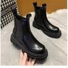 Classic casual women's shoes 2024 new Korean version fashionable motorcycle boots thick soled comfortable retro short boots